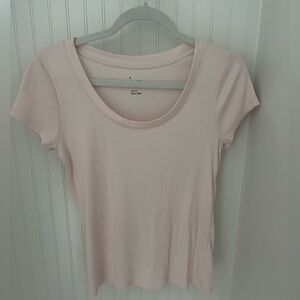A New Day/ Target Women’s Size Medium Pink Short Sleeve Cotton Shirt